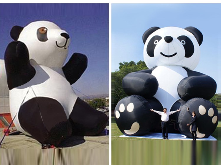板桥镇充气熊猫展示